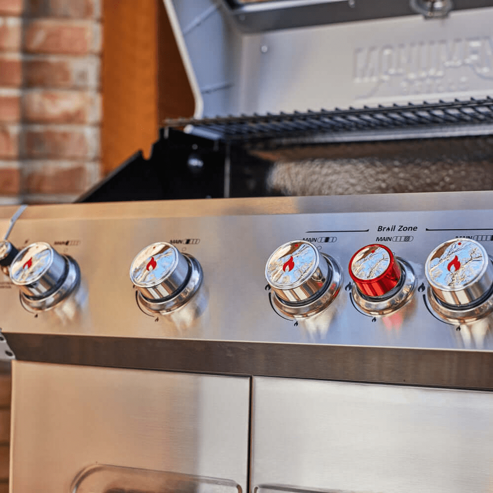 Monument Grills 4+1 Burner Natural Gas Grill  Includes Rotisserie  & Natural Gas Hose Monument Grills