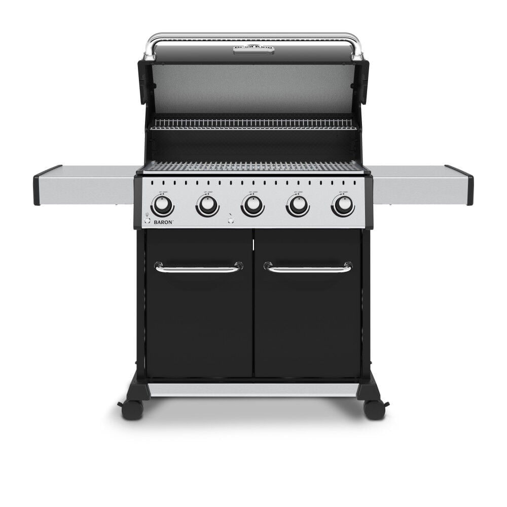 Broil King 876214 Baron 520 Pro, Liquid Propane (LP), Stainless Steel, Black Broil King