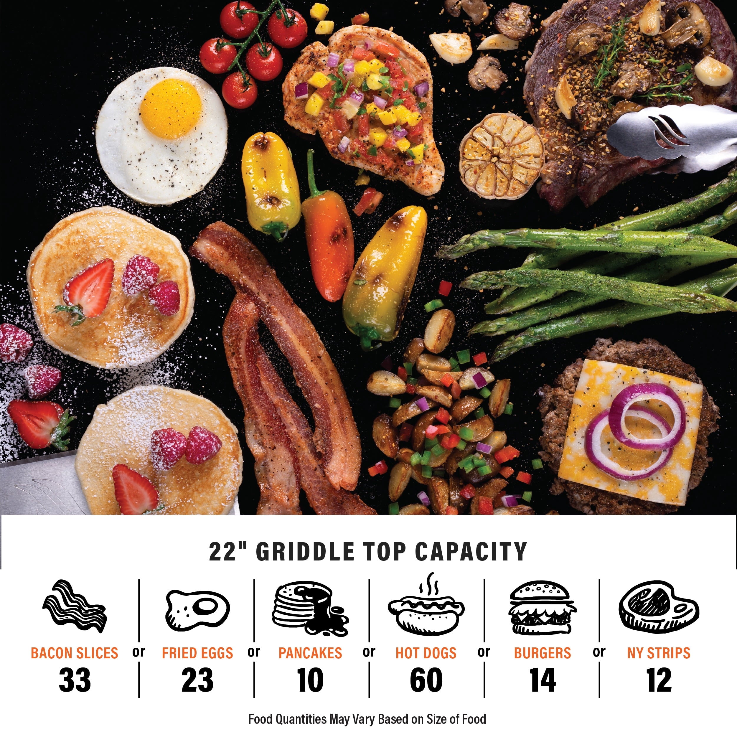 Blackstone OTG 2-Burner 22 Propane Omnivore Tabletop Griddle with Hood Blackstone