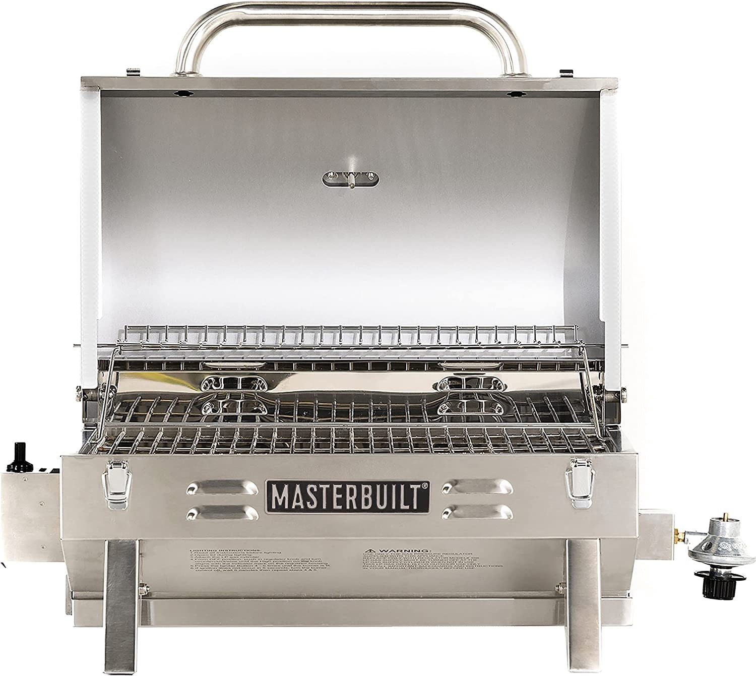 Stainless Steel 1-Burner Propane Gas Tabletop Grill Gas Grills