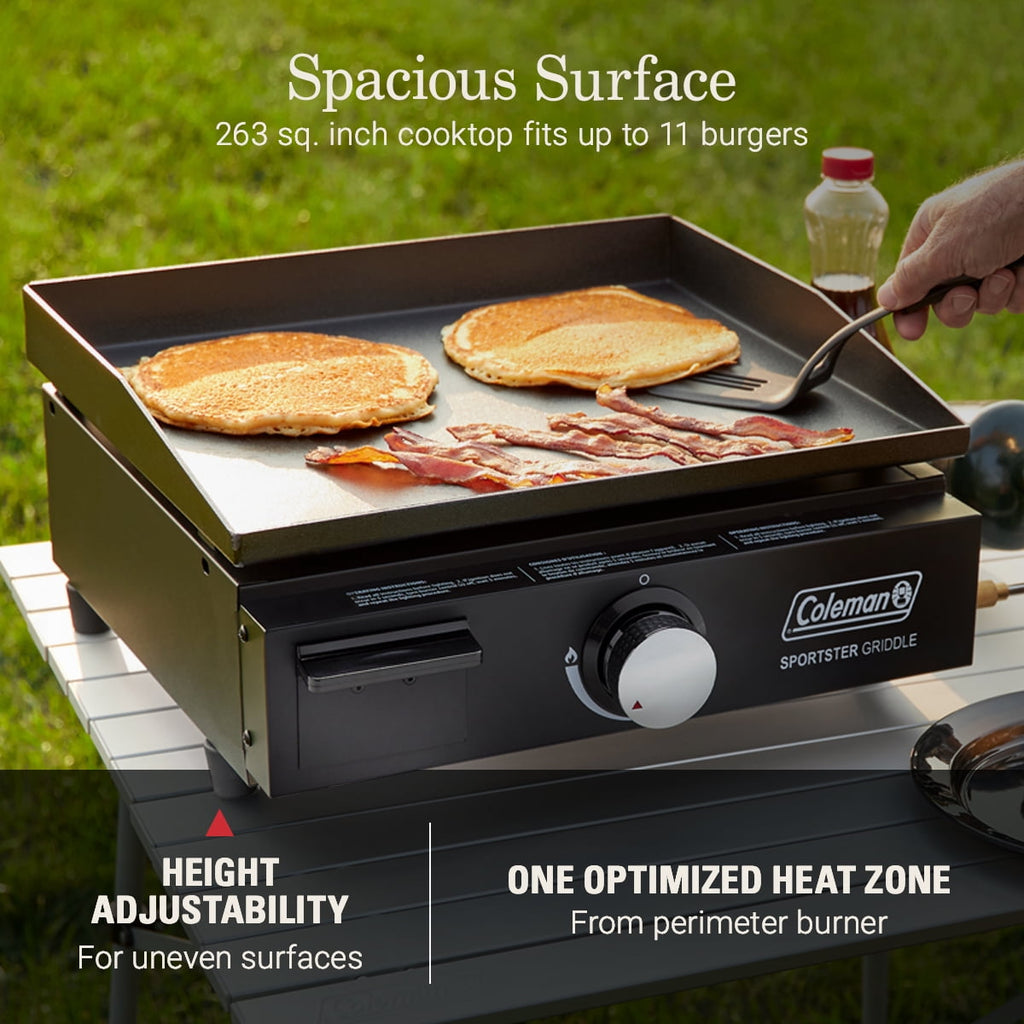 Coleman Sportster Tabletop 17-inch Griddle, Black Coleman