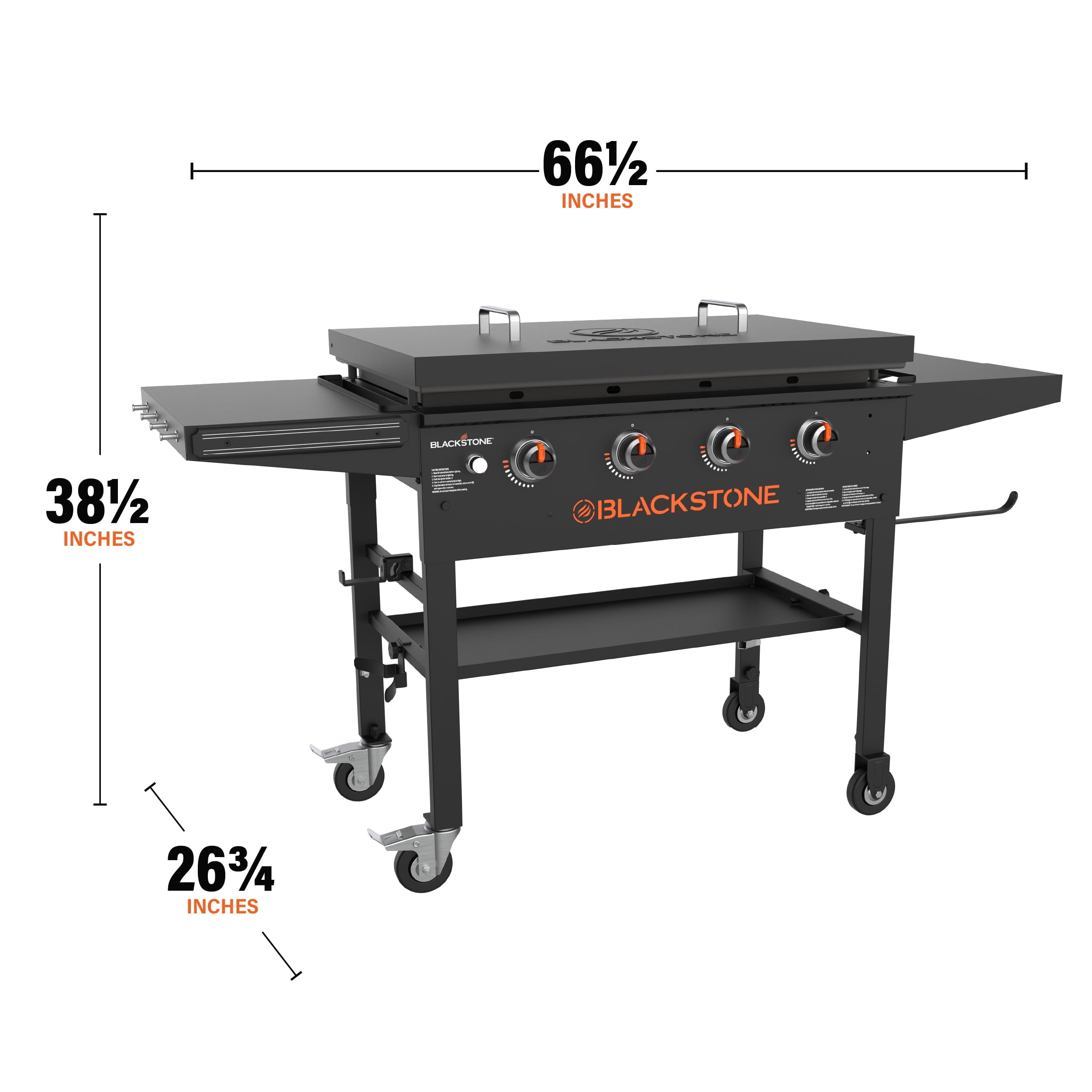 Blackstone Original 4-Burner 36 Natural Gas Omnivore Griddle with Hard Cover Blackstone