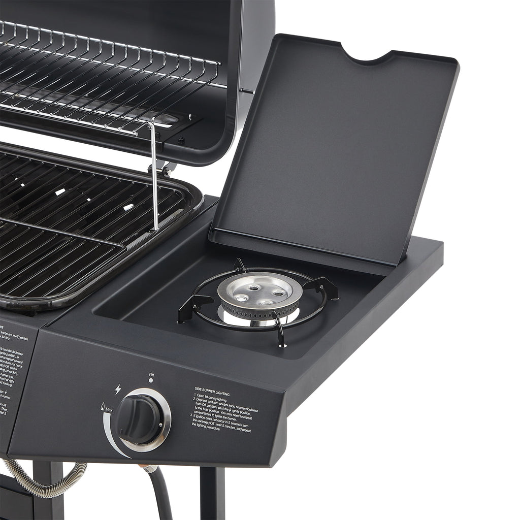 7-Burner Propane Gas Grill, 72,000 BTU Output, 576 Sq. In. BBQ Grill with Side Burner, Cast Iron Grates, and Integrated Propane Tank Storage for Outdoor Kitchen & Patio My Store