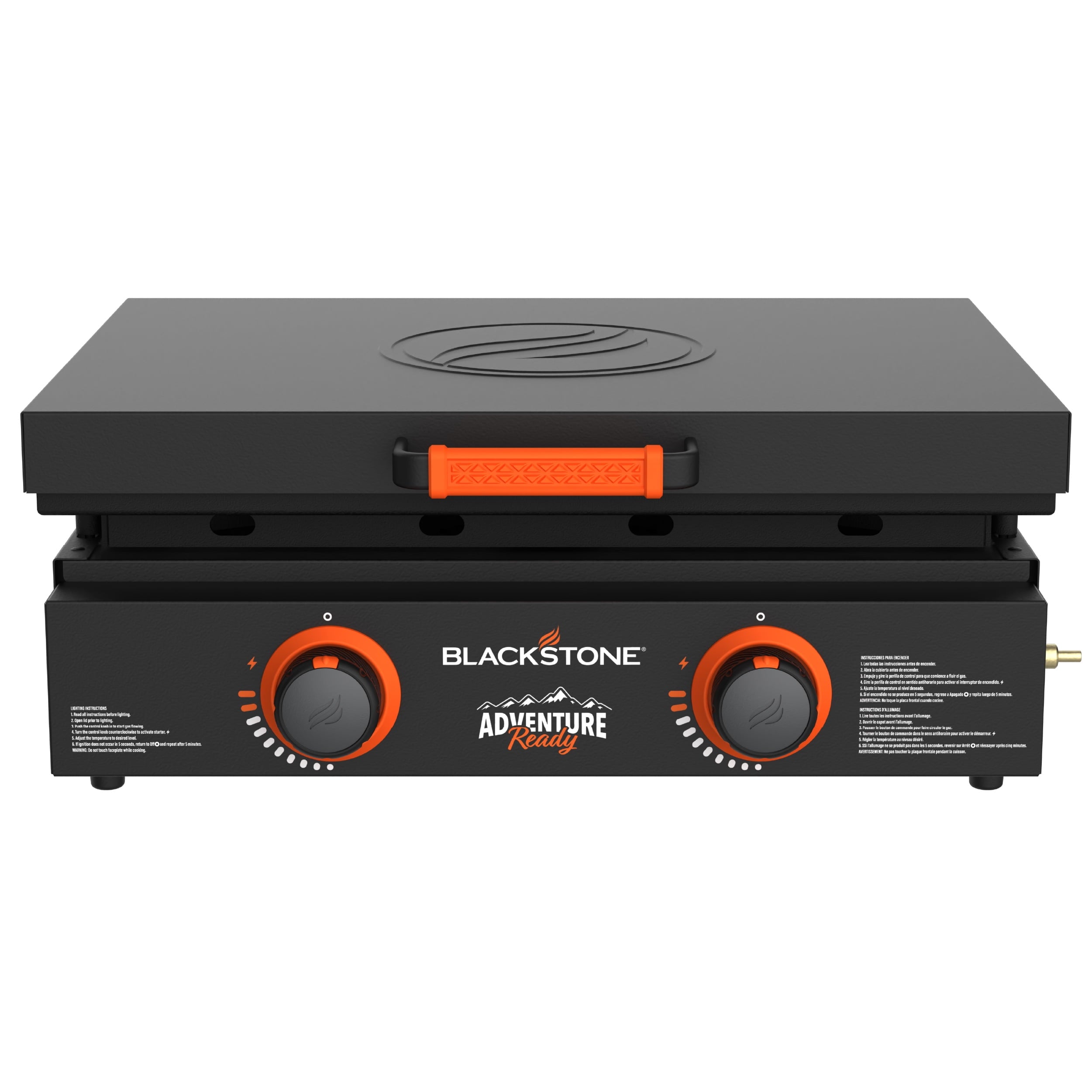 Blackstone Adventure Ready Outdoor Griddle, 22 Inch 2-Burner Flat Top Grill with Cover, Black Blackstone