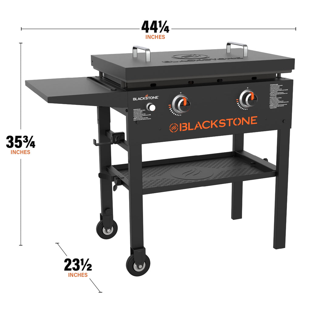 Blackstone Original Outdoor Griddle, 2-Burner 28 Flat Top Grill with Hard Cover, Black Blackstone