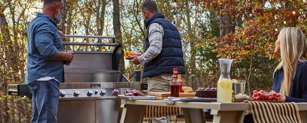 Monument Grills 6+1 Burner Smart Tech Propane Gas Grill for Outdoor Cooking , Denali 605Pro Stainless Steel Grill 78,000 BTU with Side Sear Burner, Smoker Box, Cover and Rotisserie Kit My Store