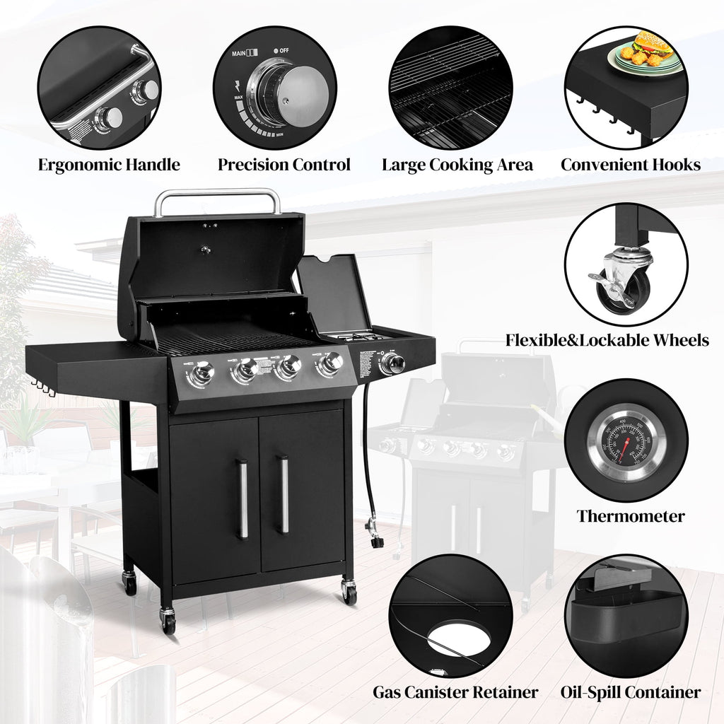 iTopRoad Grill Propane Gas Grill with Stove 58000 BTU for Outdoor iTopRoad