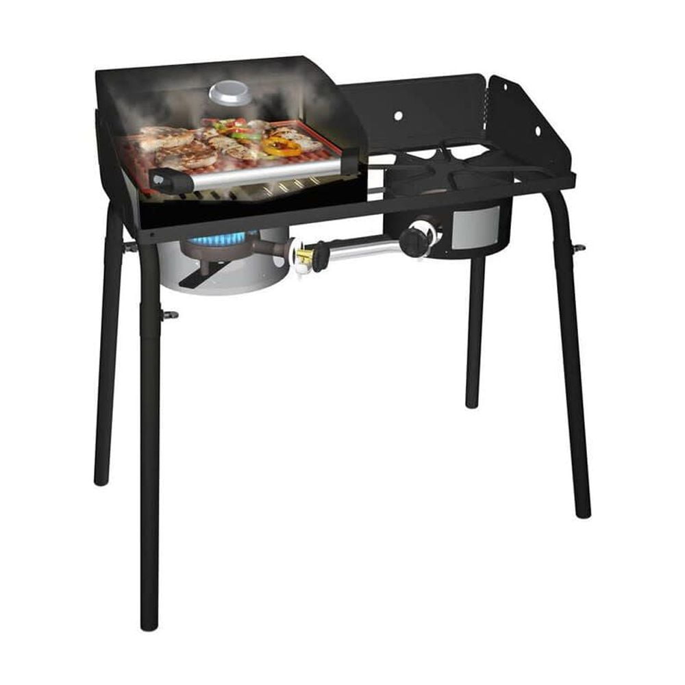 Camp Chef Deluxe BBQ Grill Box, BB30L, Cast Iron Grill Grates Camp Chef