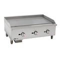 36 in. Commercial Natural Gas Manual Countertop Griddle in Stainless Steel Magic Chef