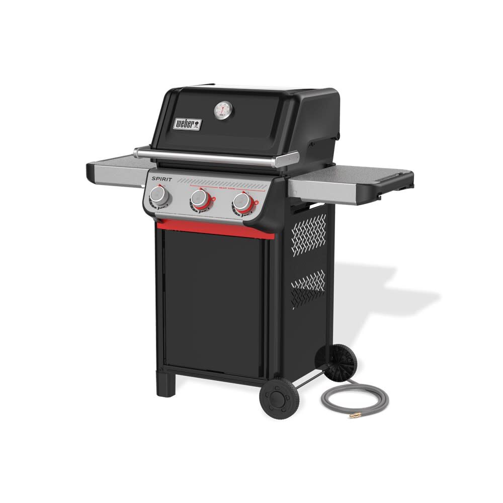 Weber Spirit Gas Grill, E-325 3 Burner Natural Gas Grill with Wheels, Black Weber