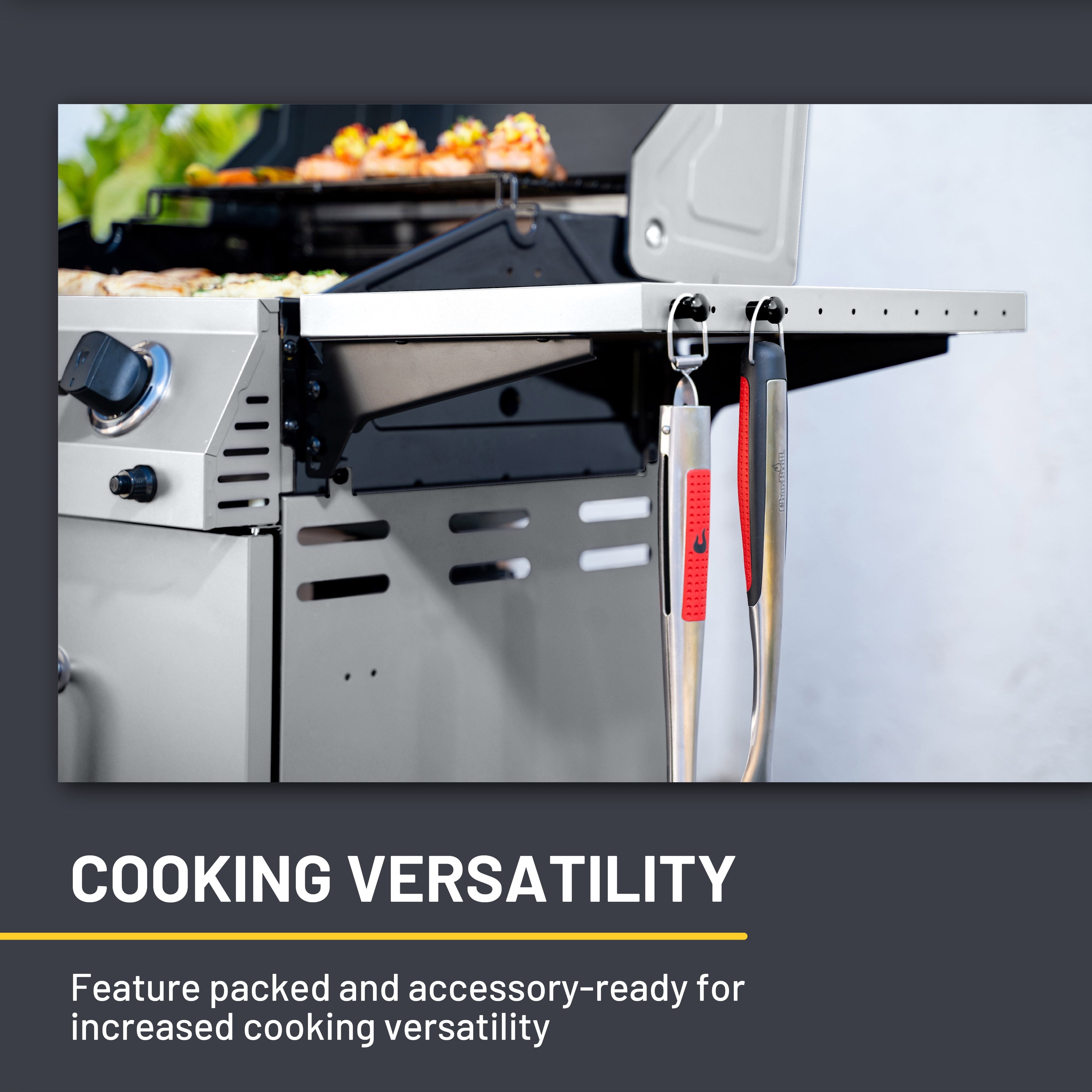 Charbroil? Performance Series? 3-Burner Cabinet Gas Grill, 375 sq in, Clay Charbroil