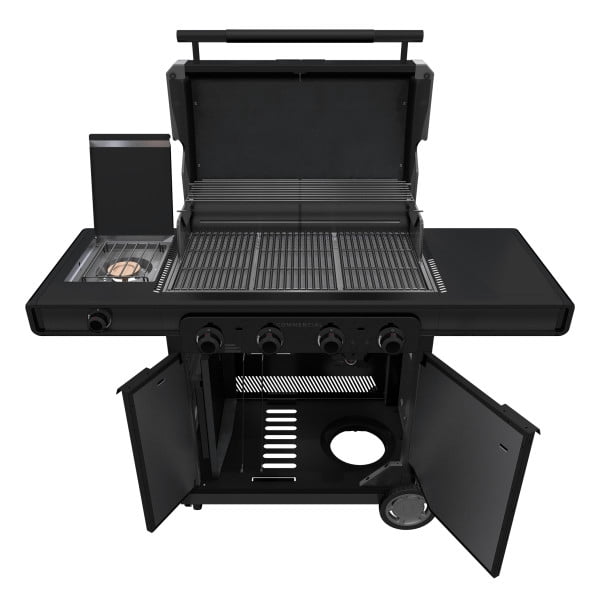 Charbroil? Commercial Series? 4-Burner Gas Grill & Griddle, Black Charbroil