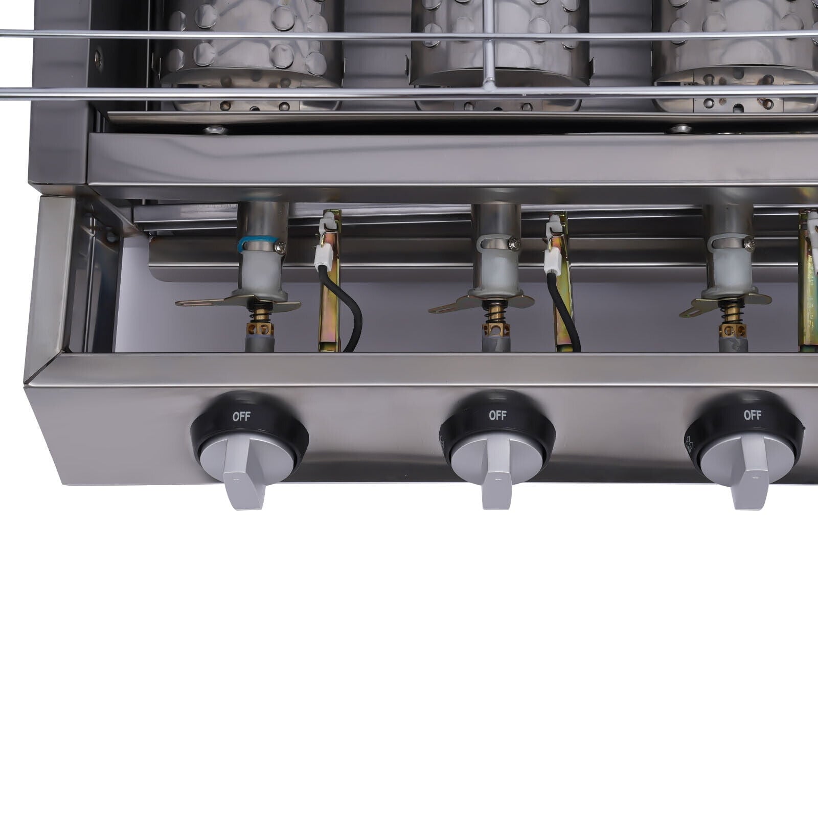 8 Burner BBQ Gas Grill Barbeque Outdoor Cooking Stainless steel Large Grill Grid 8 Head LPG  Gas Barbecue Grill Commercial BBQ Machine Outdoor Cooker Smokeless Commercial Gas Grill