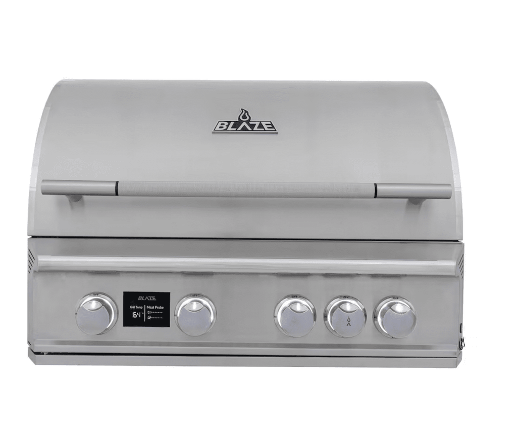 Blaze LTE PRO 32-Inch 4-Burner Built-in Natural Gas Grill w/ Digital Temperature Screen & Rear Infrared Burner - BLZ-4LTEPRO-NG Blaze Outdoor Products