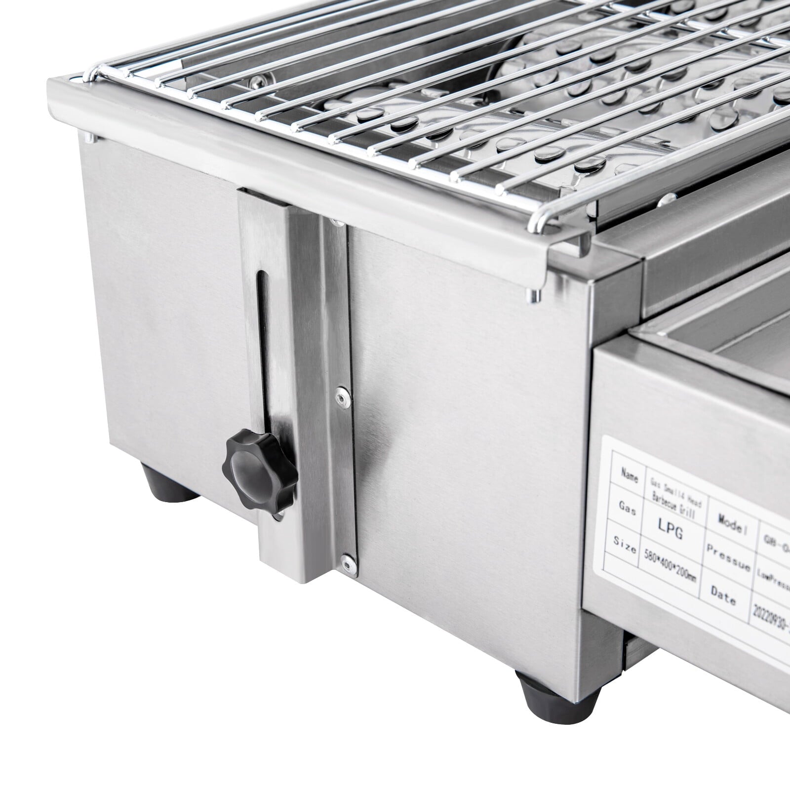 4 Burner Gas BBQ Grill Stainless Steel – LPG Only, 2800Pa Low Pressure, Portable TOOL1SHOoo