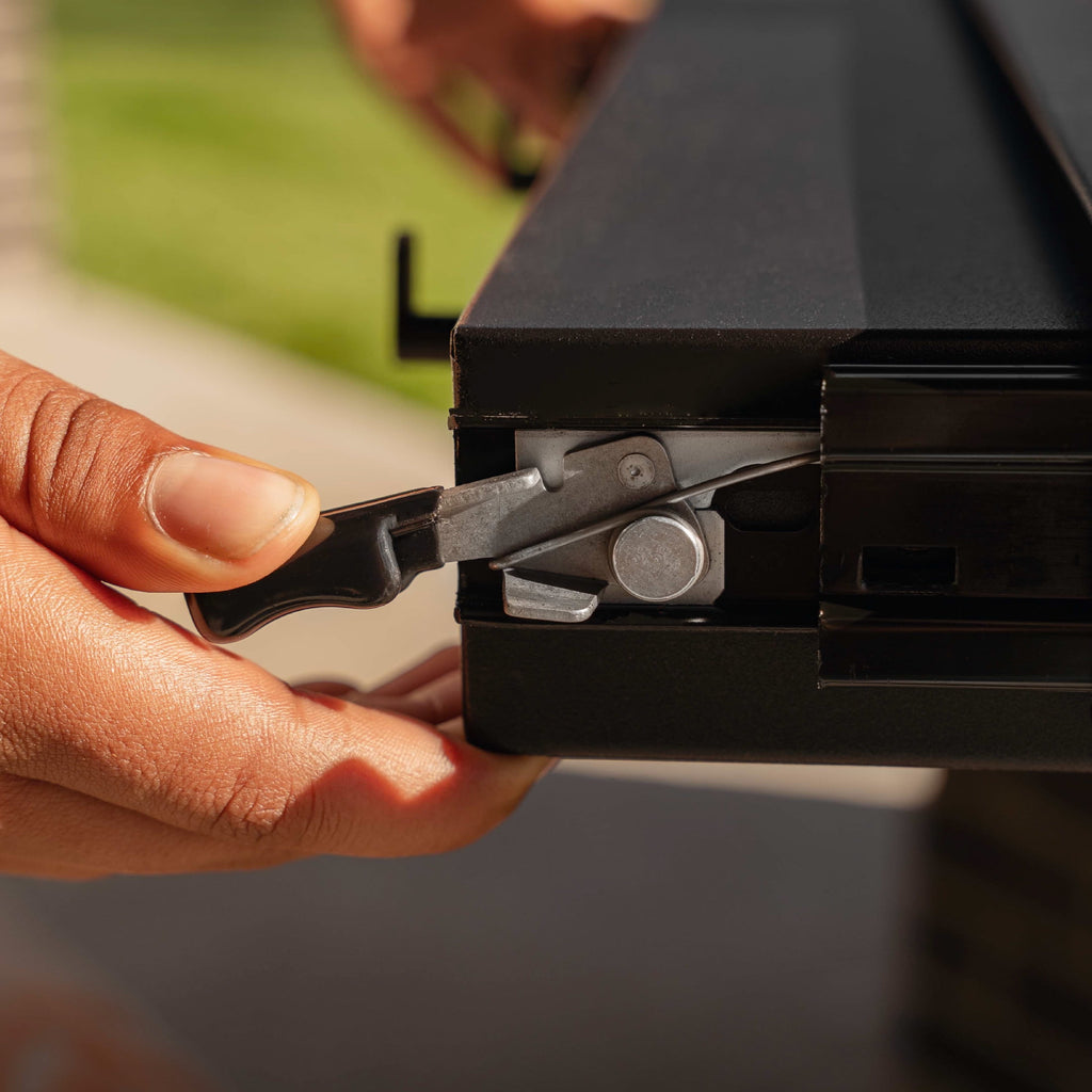Blackstone Iron Forged 4 Burner Liquid Propane Outdoor Griddle with Hood Black Blackstone