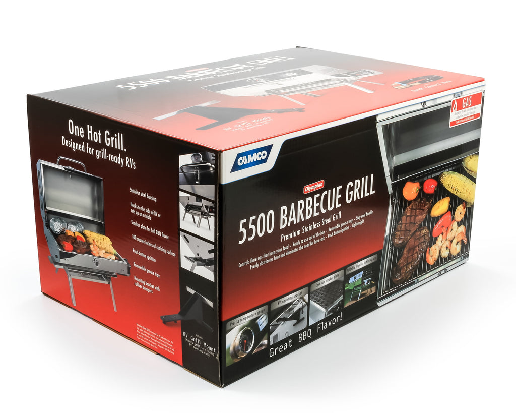Camco 57305 Olympian 5500 Stainless Steel Portable/RV Grill Camco