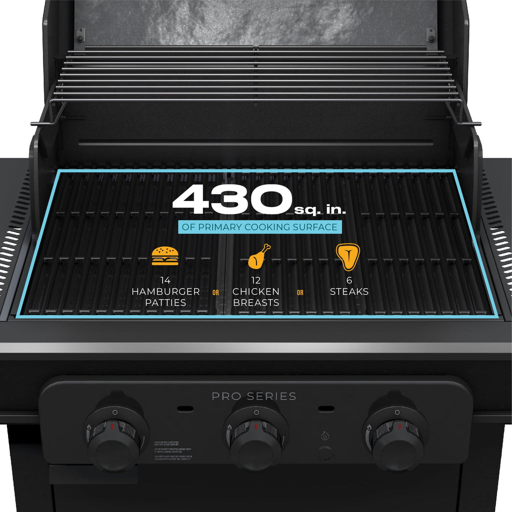 Charbroil Pro Series? 3-Burner Gas Grill and Griddle Charbroil