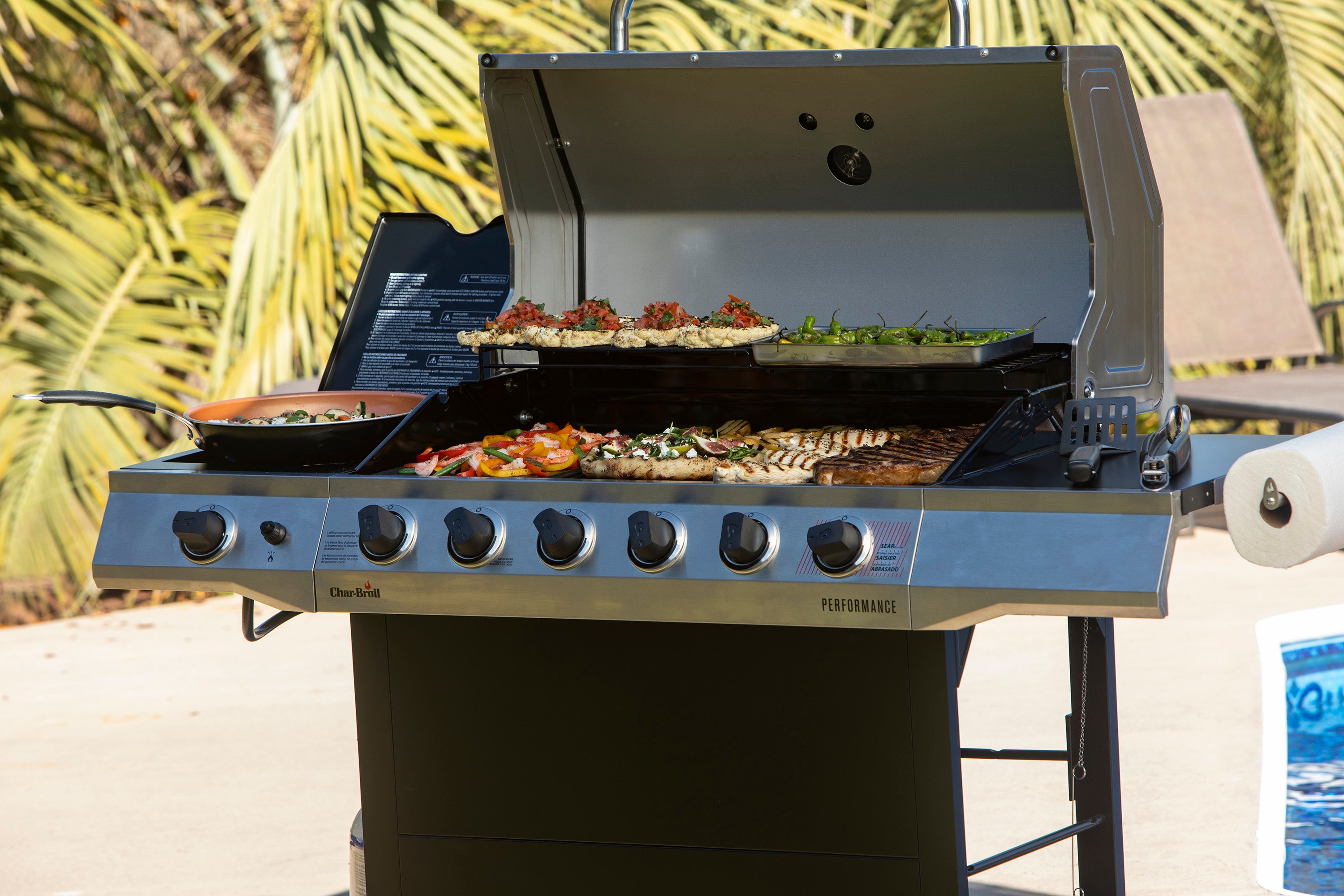 Charbroil? Performance Series? 6-Burner Gas Grill & Griddle Gas Grills