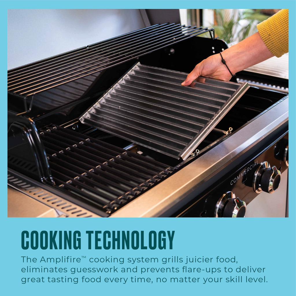 Charbroil? Commercial Series? 4-Burner Gas Grill & Griddle, Black Charbroil