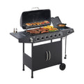 7-Burner Propane Gas Grill, 72,000 BTU Output, 576 Sq. In. BBQ Grill with Side Burner, Cast Iron Grates, and Integrated Propane Tank Storage for Outdoor Kitchen & Patio My Store