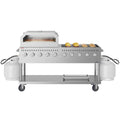 72 in. Commercial Outdoor Propane Gas Grill with 36 in. Pizza Oven in Stainless-Steel (CGKIT7-P36) Koolmore