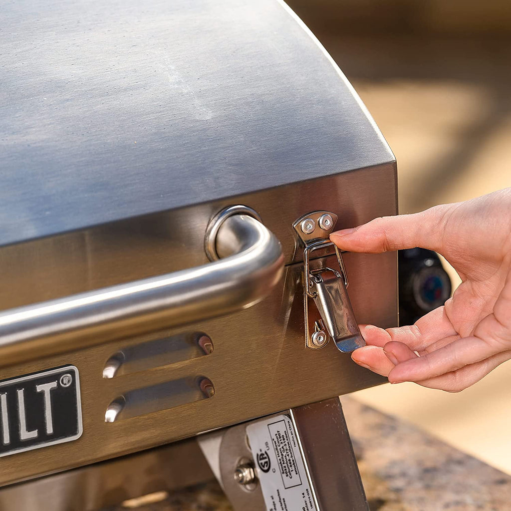 Stainless Steel 1-Burner Propane Gas Tabletop Grill Gas Grills