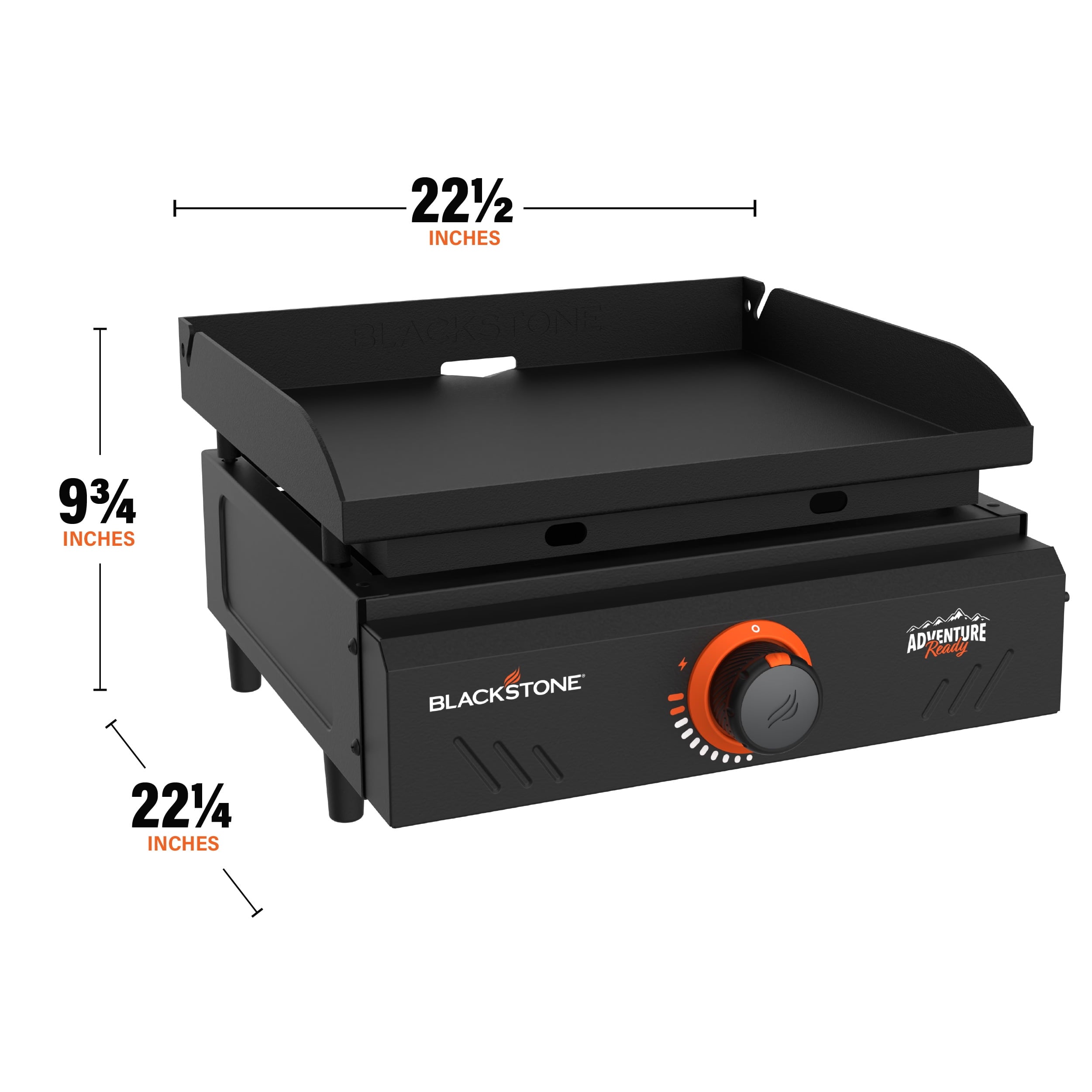 Blackstone Adventure Ready Outdoor Griddle, 17 Inch Single-Burner Portable Flat Top Grill, Black Blackstone