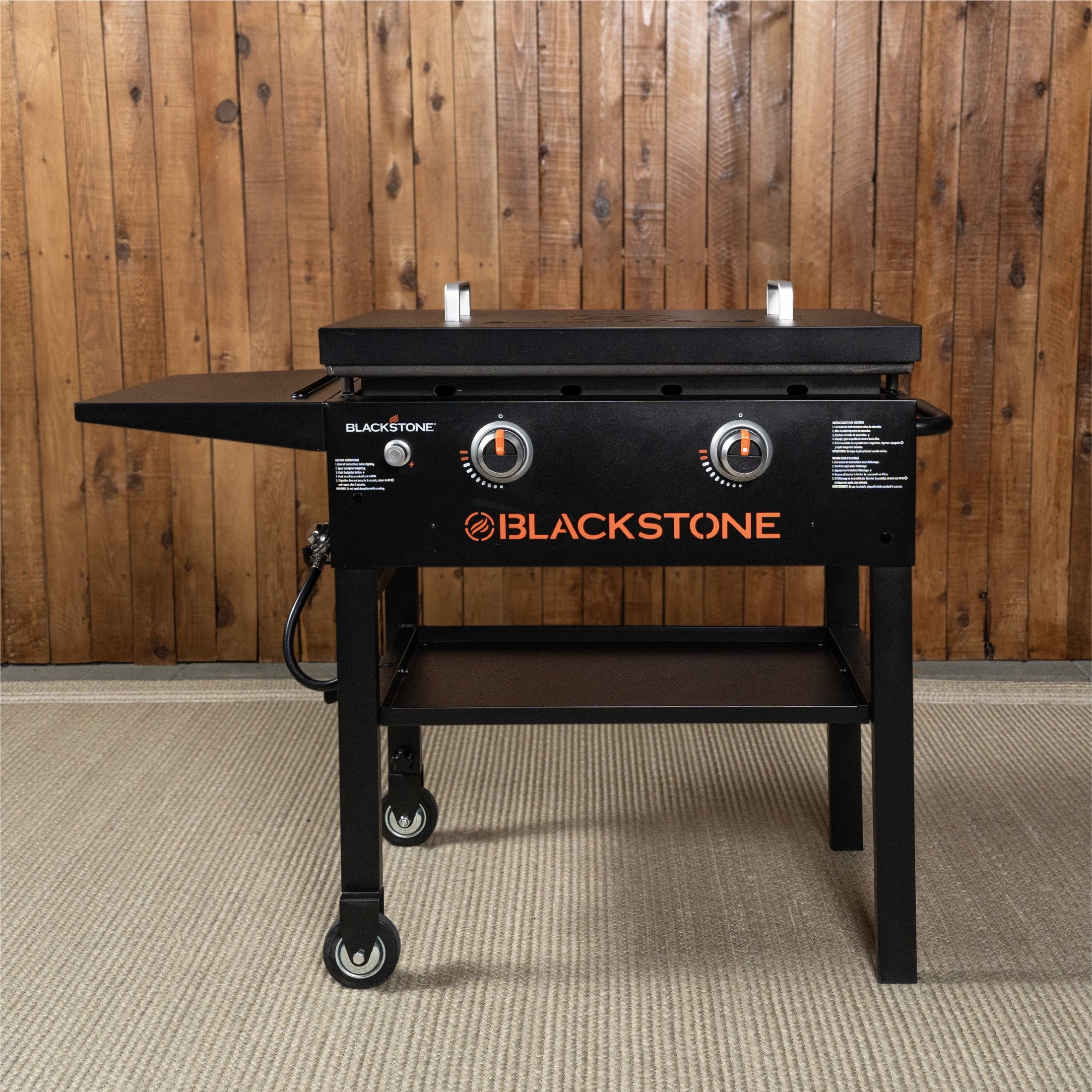 Blackstone Original Outdoor Griddle, 2-Burner 28 Flat Top Grill with Hard Cover, Black Blackstone