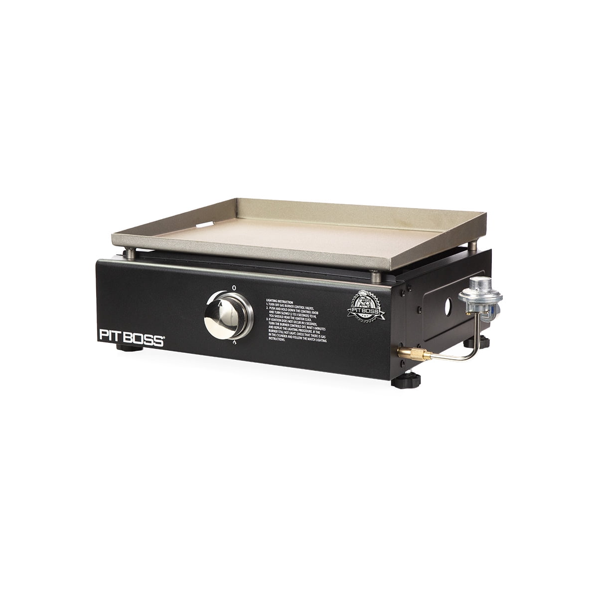 Pit Boss 1 Burner Portable Gas Griddle, Lightweight and portable Cast Iron Griddle Pit Boss