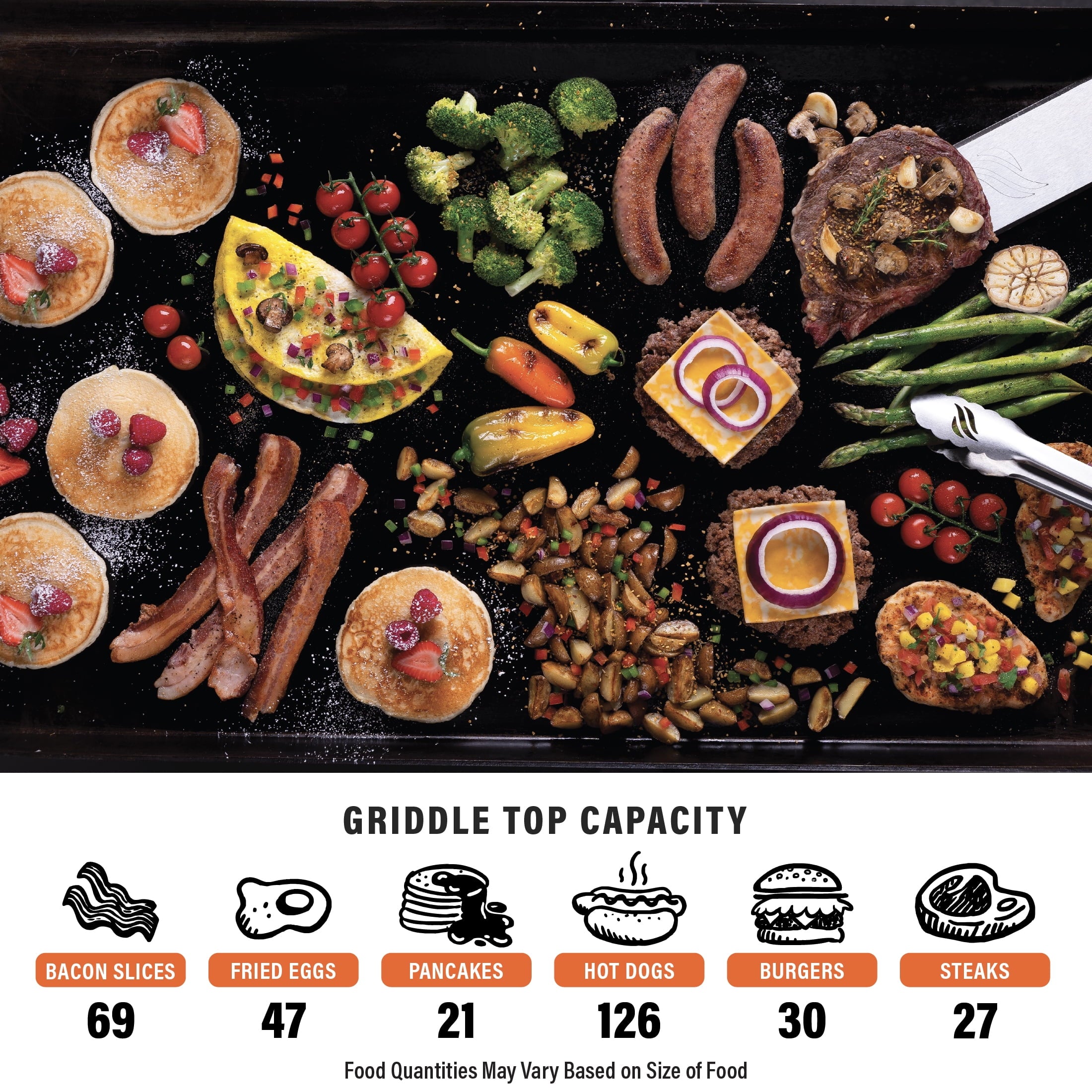 Blackstone 36 Original Omnivore Griddle with X-Braced Hood, Extendable Side Shelves and BAR System Gas Grills