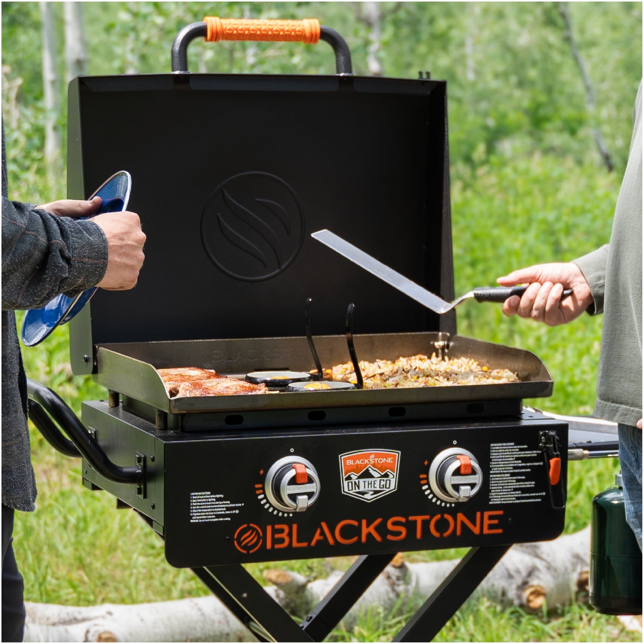 Blackstone On-the-Go 2-Burner 22” Propane Omnivore Griddle with Flexfold Legs Blackstone