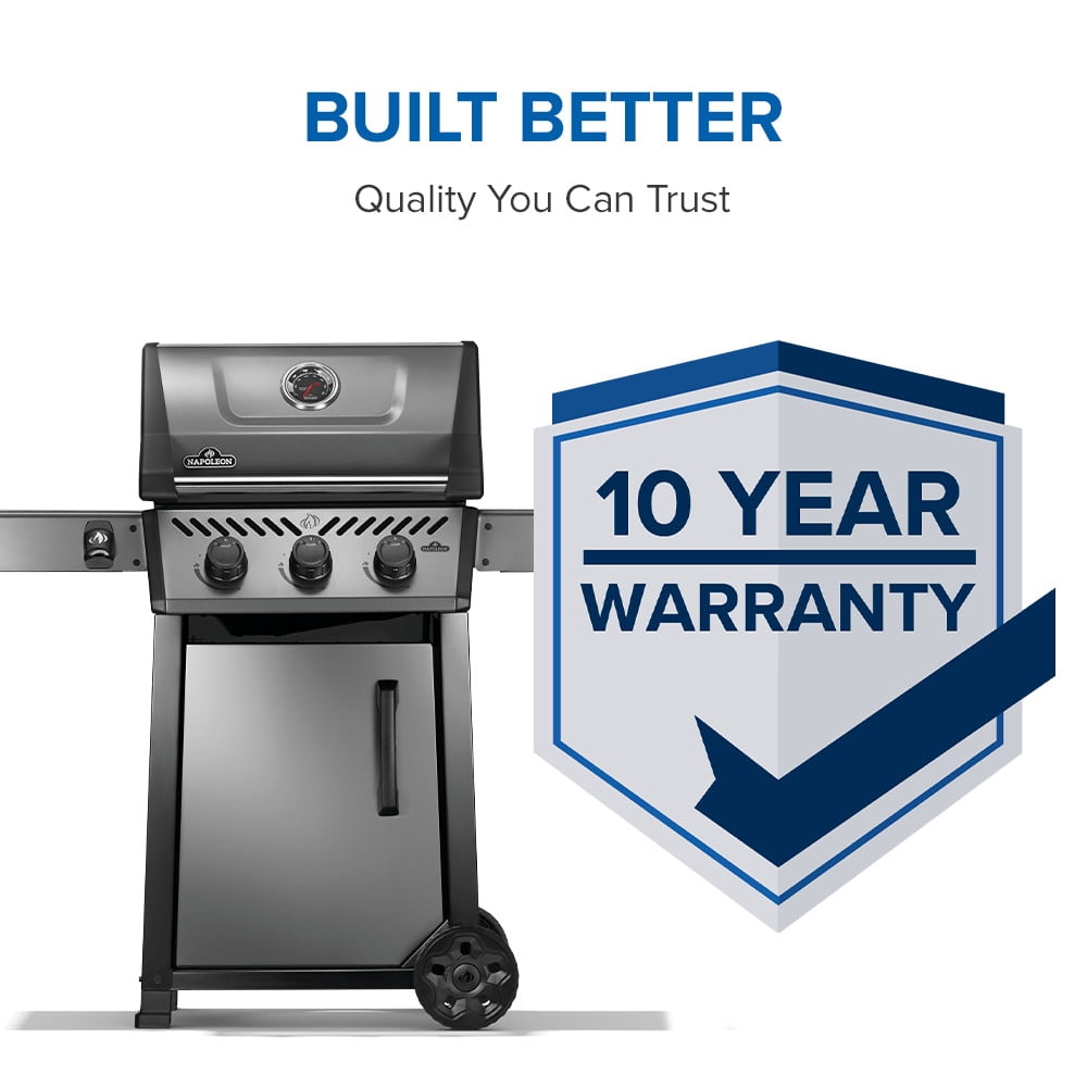 Napoleon Freestyle 365 3-Burner Propane Gas Grill in Graphite Grey Gas Grills