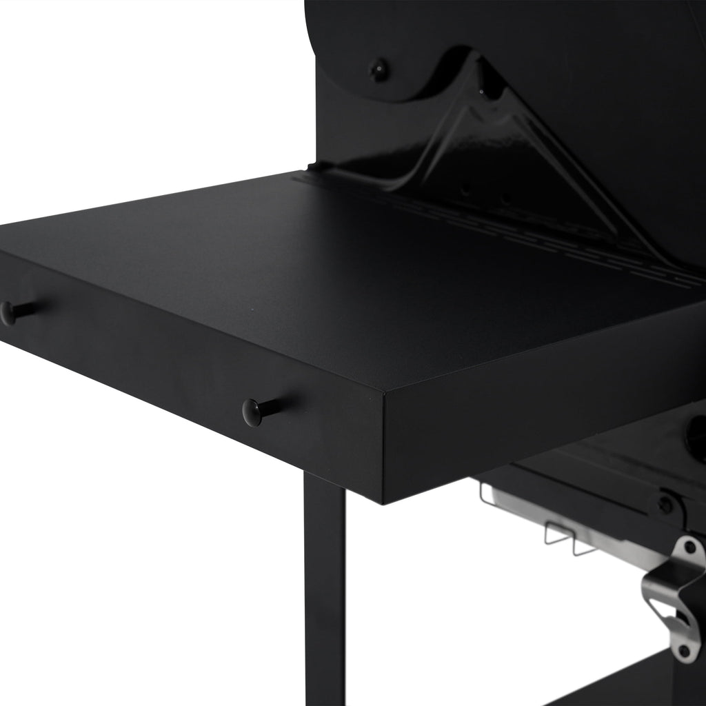 Monument Grills 4-Burner Liquid Propane Gas Grill, 38,000 BTU Stainless Steel Outdoor Barbecue Grill, Clearview Lid, Foldable Side Shelf, Easy Cleanup, M420MF Gas Grills
