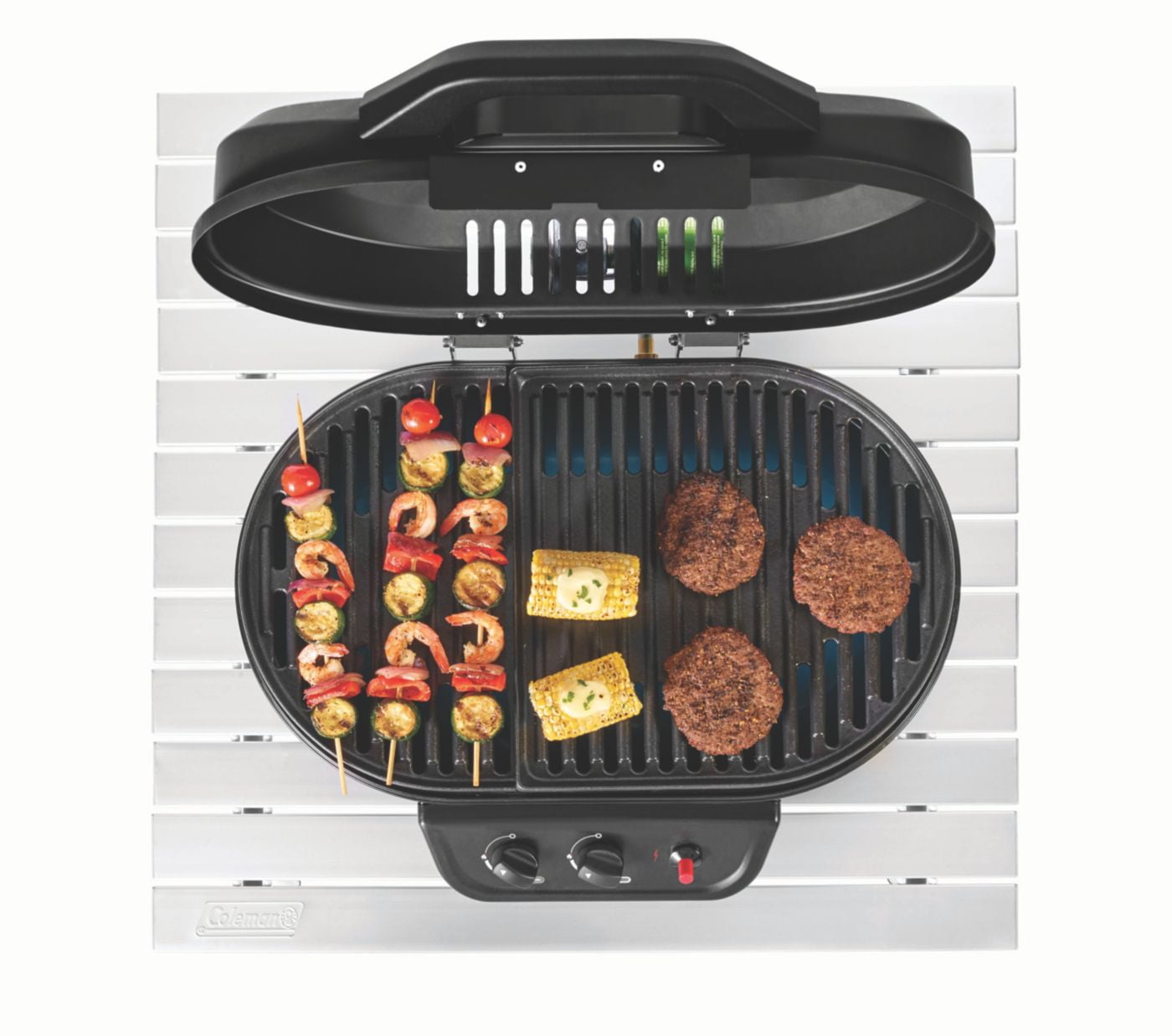 Coleman Roadtrip 225 Tabletop 2 Burner Propane Gas Grill, Black Gas Grills