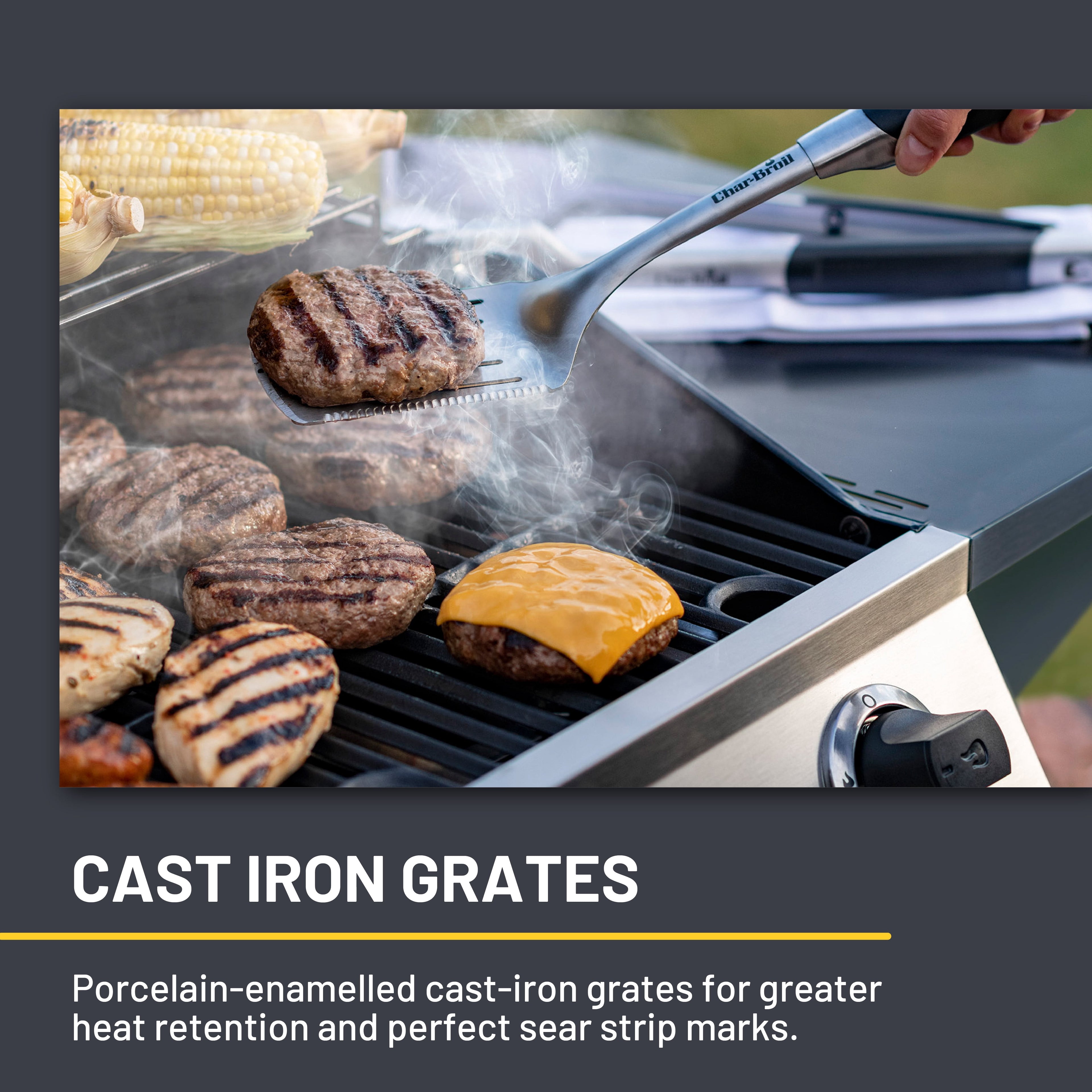 Charbroil? Performance Series? 3-Burner Cabinet Gas Grill, 375 sq in, Stainless and Black Charbroil