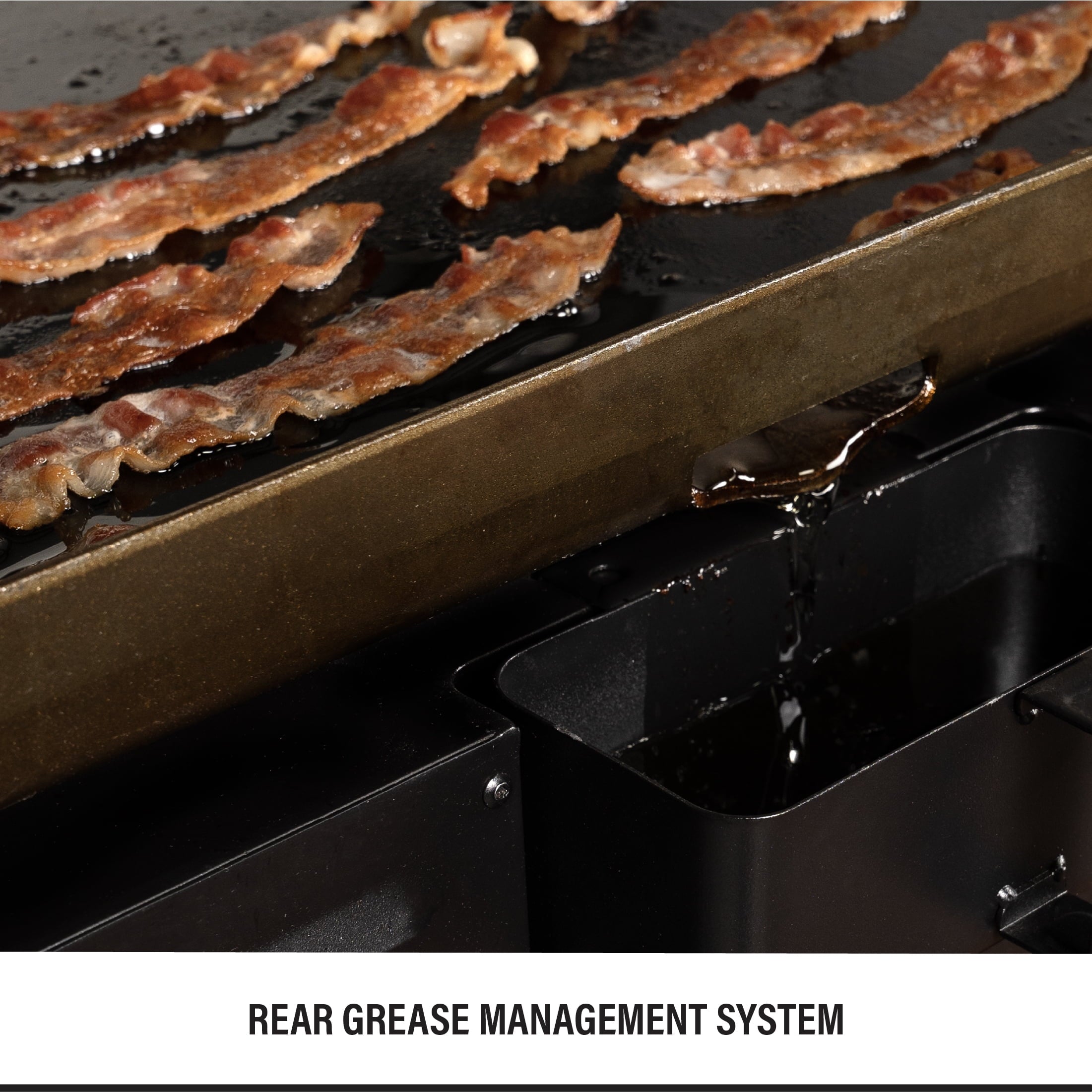 Blackstone Outdoor Combo Griddle, 28 Inch 2-Burner Flat Top Grill with Air Fryer and Hood, Black Gas Grills