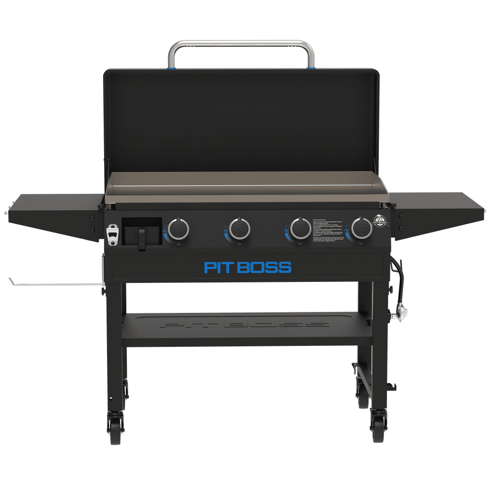Pit Boss 4-Burner Deluxe Propane Griddle with Lid + Shelves Pit Boss