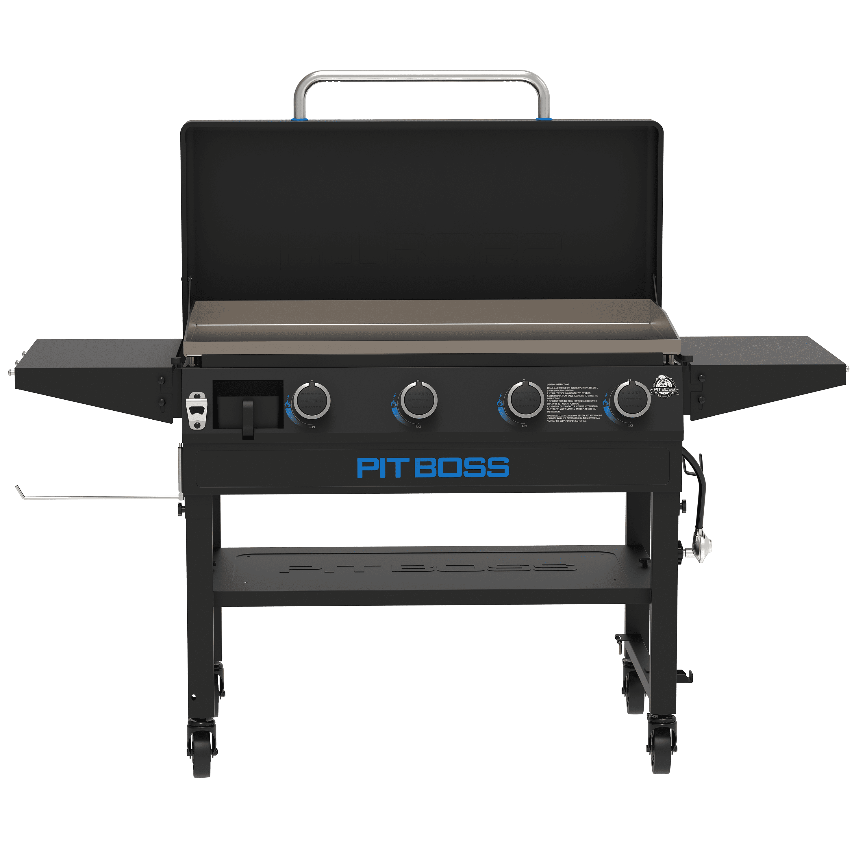 Pit Boss 4-Burner Deluxe Propane Griddle with Lid + Shelves Pit Boss