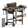 Alpha Joy 4-Burner Propane Gas Grill All-In-One 52,000 BTU BBQ Grill with Grates and Griddle 485 SQ.IN. Cooking Area Alpha Joy