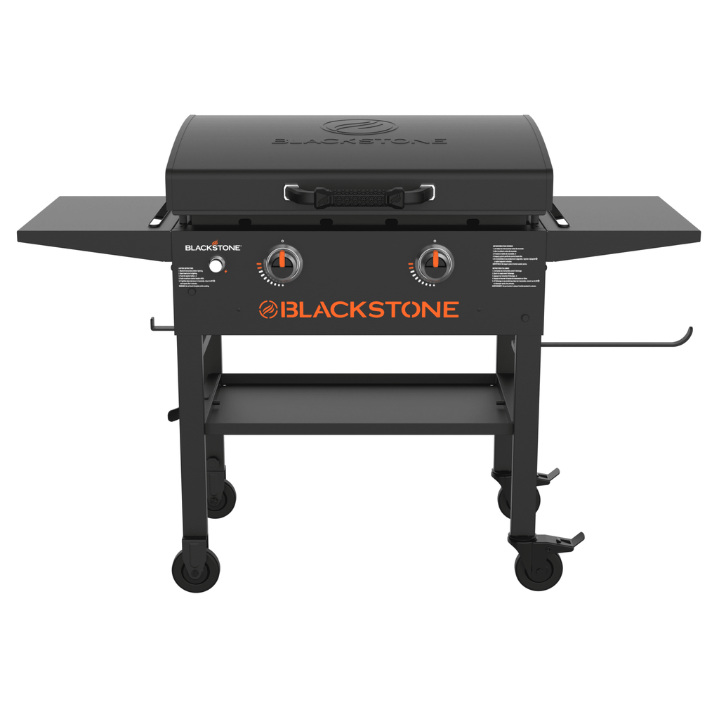Blackstone Original Outdoor Griddle, 28 Inch 2-Burner Flat Top Grill with Hood, Black Blackstone