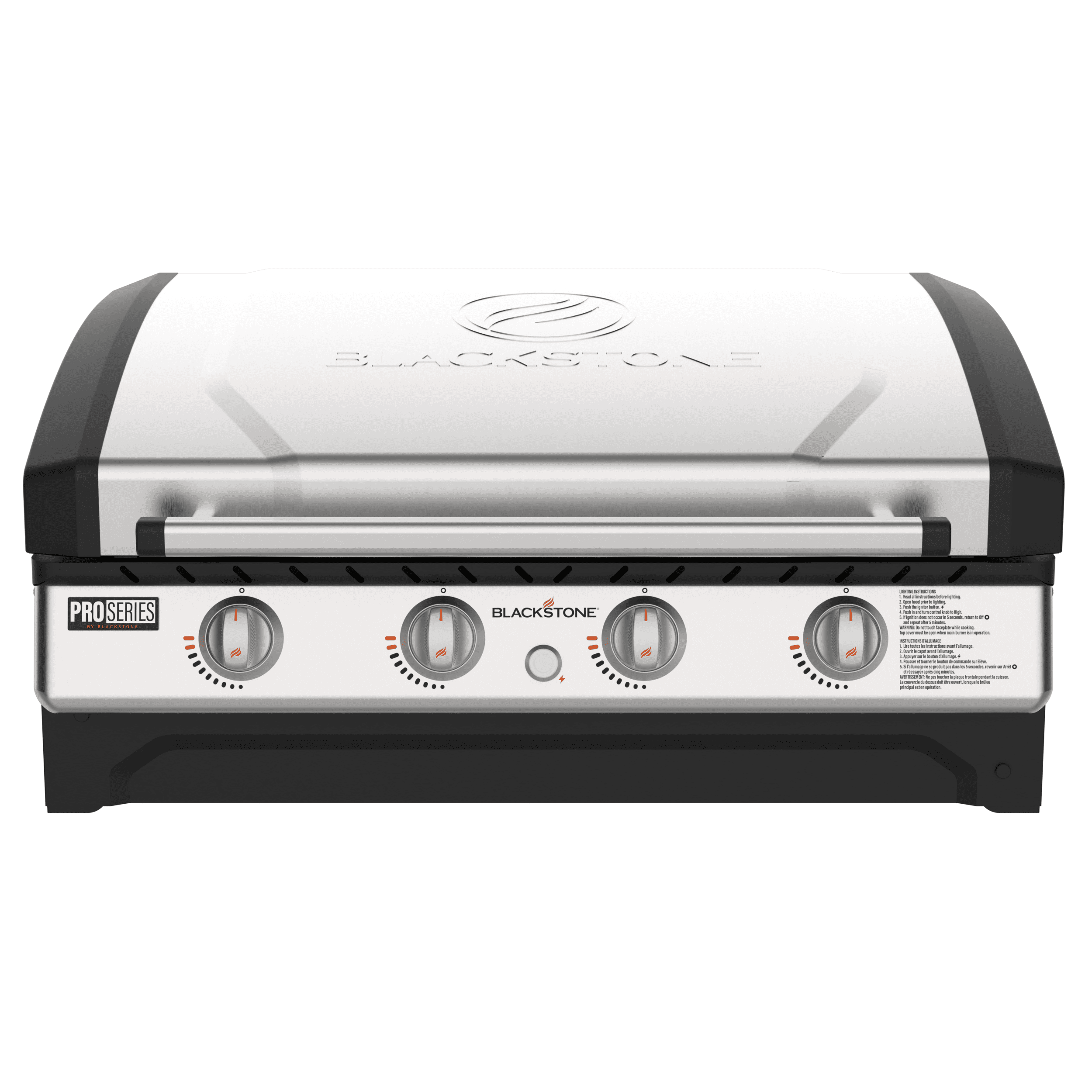 Blackstone Pro Series 4-Burner 36 Propane Omnivore Drop-in Outdoor Griddle with Hood Gas Grills