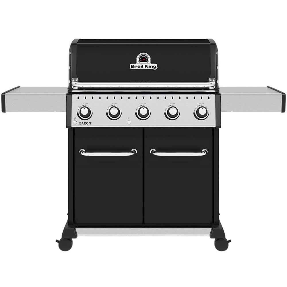 Broil King 876214 Baron 520 Pro, Liquid Propane (LP), Stainless Steel, Black Broil King