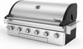 BRANDMAN GRILLS SINCE 1987 Stainless Steel 6 Burner Built-In Outdoor Kitchen Gas Grill Gas Grills