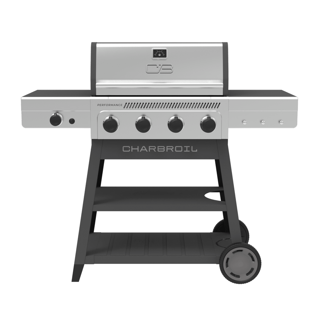 Charbroil? Performance Series? FlavorMax? 4-Burner Cart Gas Grill with Side Burner, Stainless Charbroil
