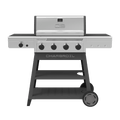 Charbroil? Performance Series? FlavorMax? 4-Burner Cart Gas Grill with Side Burner, Stainless Charbroil
