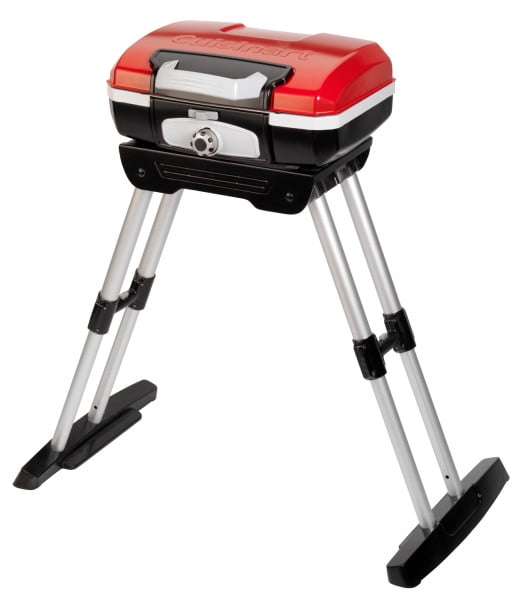 Cuisinart CGG-180 Petite Gourmet Portable 5,500 BTU Versastand Gas Grill, Red Cuisinart