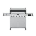 Monument Grills Denali Series 6-Burner Black Dual Fuel Cabinet Grill with Clearview Lid and LED Knobs Monument Grills