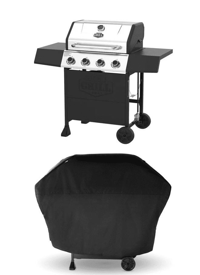 Expert Grill 4 Burner Propane Gas Grill and Protective Soft Cover Expert Grill