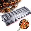FETCOI 8-Burner Gas Grill Outdoor Tabletop Gas BBQ Grill Commercial 2800Pa Stainless Steel Gas Grill for Camping Picnicking Gas Grills